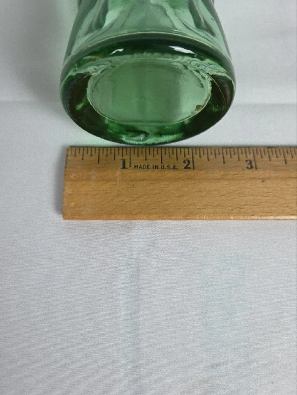 Coca Cola Green Glass Coke Bottle Vase Accent